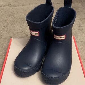 Hunter Kids Dark Blue Rain Boots